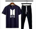 BTS Logo Cotton Track Suit Navy Black Men