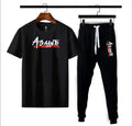 2 Pcs Men's Micro Interlock Printed Track Suit