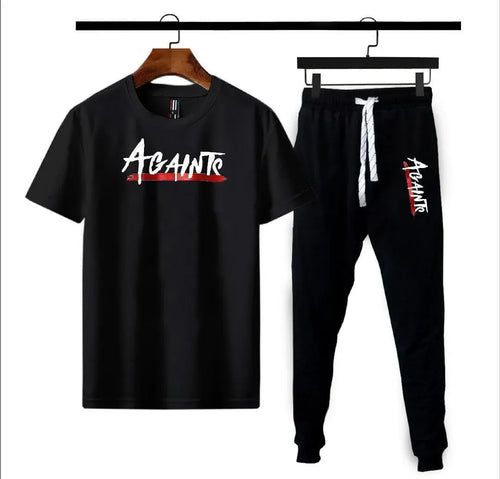 2 Pcs Men's Micro Interlock Printed Track Suit