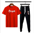 2 Pcs Men's Micro Interlock Printed Track Suit
